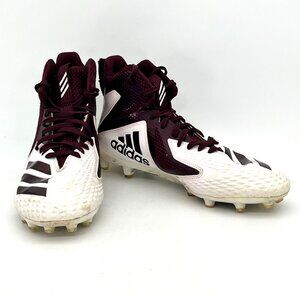 Adidas Mens Shoes Freak X Carbon Mid Top Football Cleats Size 9 Maroon White